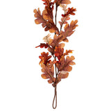 Vickerman Orange Autumn Artificial Oak Leaf Garland