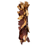 Vickerman Metallic Gold Artificial Magnolia Leaf Wreath