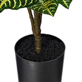 Vickerman Artificial Alocasia Zebrina Potted