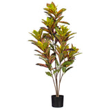 Vickerman Artificial Croton Potted Plant, 48"