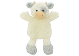 Multipet Pet Envy Crinkle Cow Flattie Plush Dog Toy - 15"