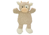 Multipet Pet Envy Crinkle Cow Flattie Plush Dog Toy - 15"