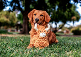 Multipet Floppy Highland Cow Plush Dog Toy - 10"