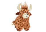 Multipet Floppy Highland Cow Plush Dog Toy - 10"