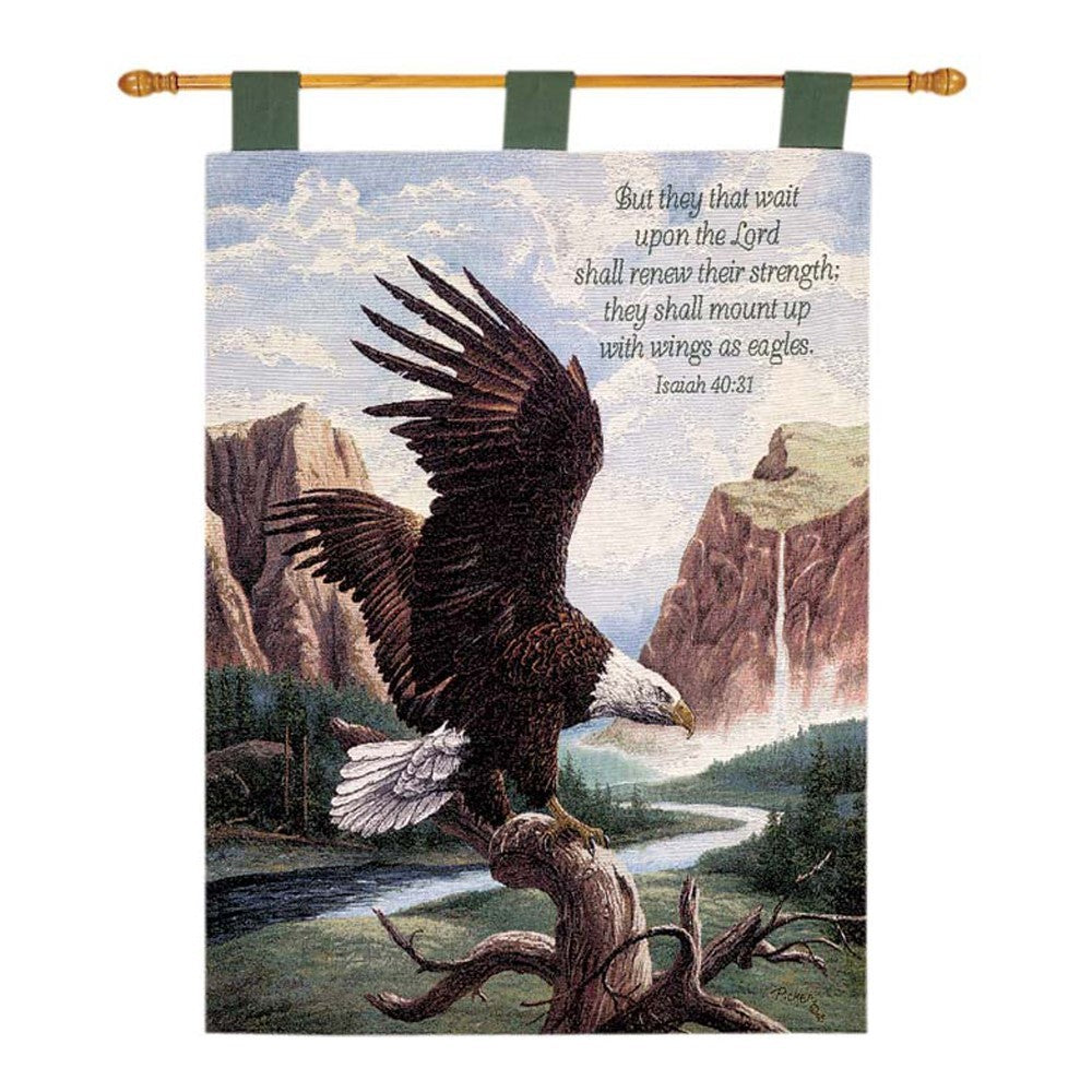 Freedom With Verse Wall Hanging Tapestry By Manual Woodworkers & Weavers