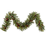 Vickerman Cibola Mix Berry Artificial Christmas Garland, Unlit