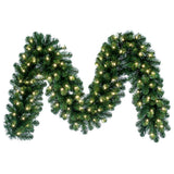 Vickerman Grand Teton Artificial Christmas Garland, 9'x14", Warm White Wide Angle LED