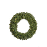 Vickerman Grand Teton Artificial Christmas Wreath, 24", Warm White Wide Angle LED