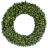Vickerman Grand Teton Artificial Christmas Wreath, 60", Warm White Wide Angle LED