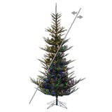 Vickerman Alberta Spruce Artificial Christmas Tree, 4' x 32", Color Changing 3mm LED