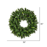 Vickerman Bangor Mixed Pine Artificial Christmas Wreath
