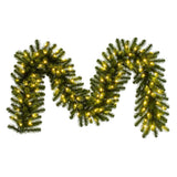 Vickerman Deluxe Sequoia Pine Artificial Garland, 9' x 14", Warm White Wide Angle LED