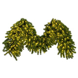 Vickerman Deluxe Sequoia Pine Artificial Garland, 9' x 24", Warm White Wide Angle LED