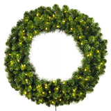 Vickerman Deluxe Sequoia Pine Wreath, 30", Warm White Wide Angle LED