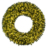 Vickerman Deluxe Sequoia Pine Wreath, 48", Warm White Wide Angle LED