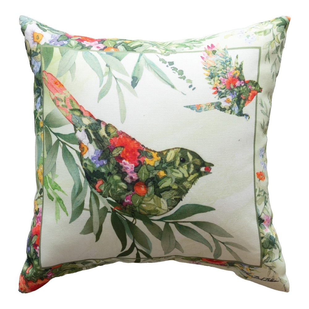 Garden Wings Climaweave Throw Pillow 12" x 12" By Sherri Buck Baldwin