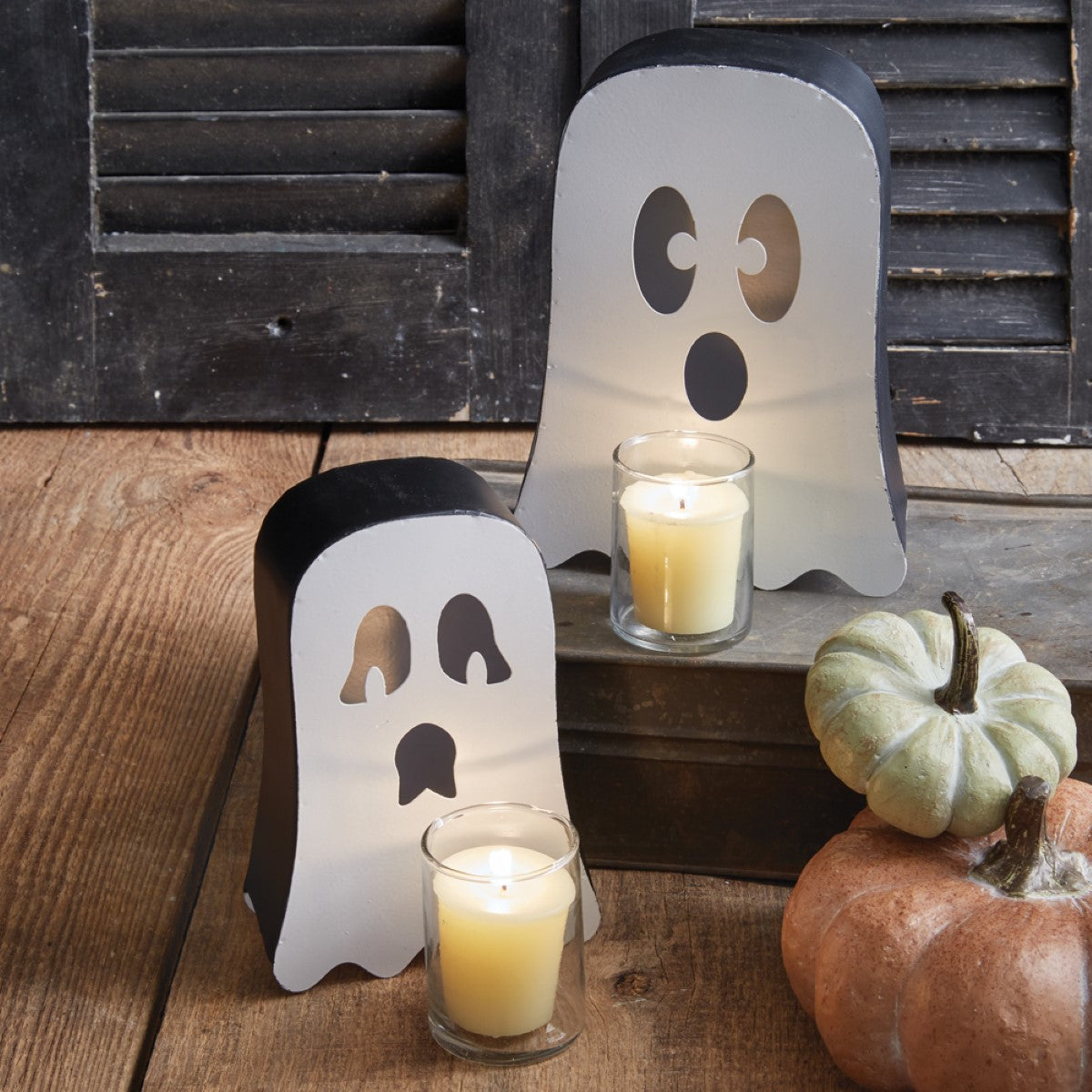 Ghost Votive Luminaries, Set of 2 By CTW Home Collection