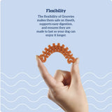 Groovies Original Dog Dental Chews – Flexible & Tough with DentalFit Tech (Multiple Sizes Available)