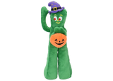 Multipet Halloween Gumby With Hat and Pumpkin Plush Dog Toy 10"