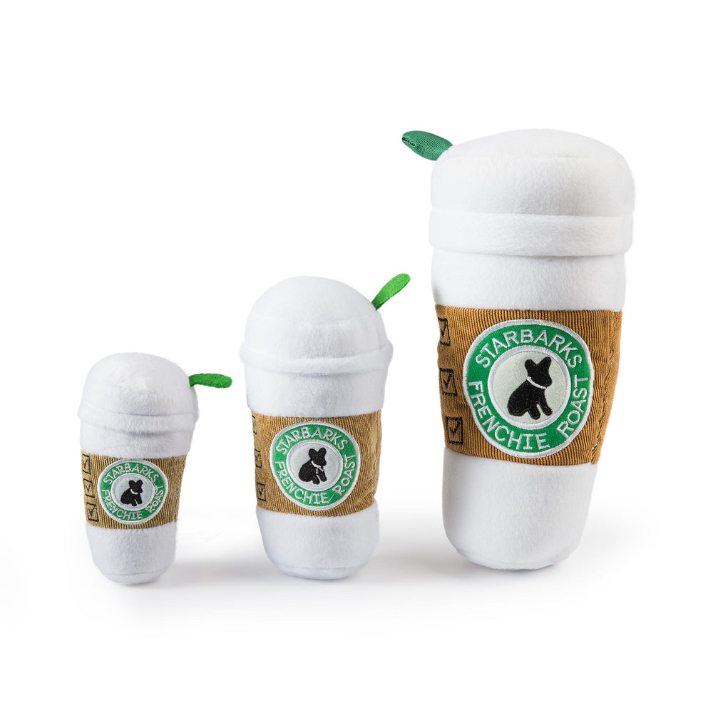 Haute Diggity Dog Starbarks Coffee Cup with Lid Plush Dog Toy