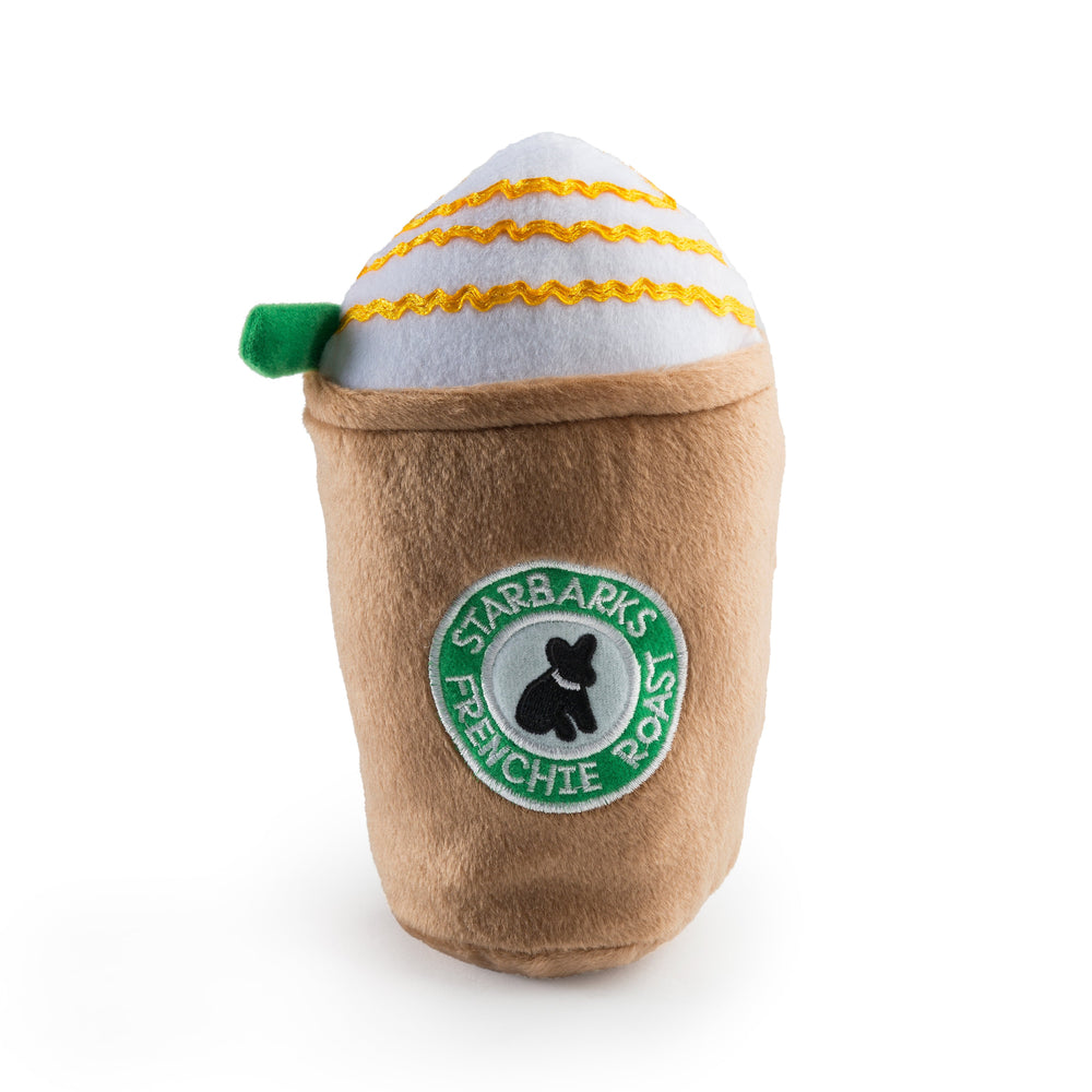 Haute Diggity Dog Starbarks Frenchie Roast with Straw Plush Dog Toy