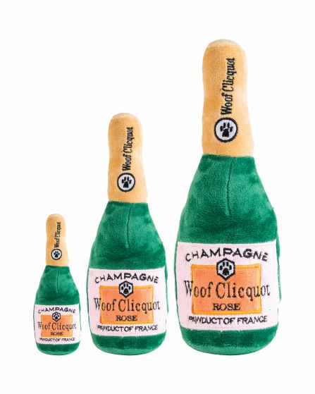 Haute Diggity Dog Woof Clicquot Rose' Plush Dog Toy