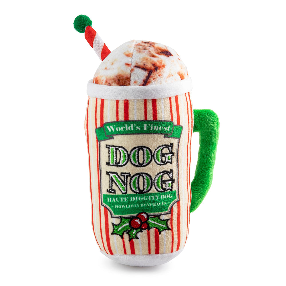 Haute Diggity Dog Dog Nog Holiday Plush Dog Toy