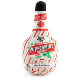 Haute Diggity Dog Puppermint Schnapps Bottle Holiday Plush Dog Toy