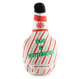 Haute Diggity Dog Puppermint Schnapps Bottle Holiday Plush Dog Toy