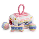 Haute Diggity Dog Pink Ombre' Chewy Vuiton Trunk Plush Dog Toy