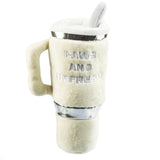 Haute Diggity Dog Snuggly Cup - Ivory Plush Dog Toy