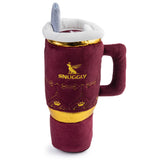 Haute Diggity Dog Holiday Snuggly Cup - Red Plush Dog Toy
