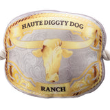 Haute Diggity Dog Western Belt Buckle Plush Dog Toy