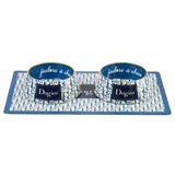 Haute Diggity Dog Dogior Bundle (Set of 2 Bowls & Mat)