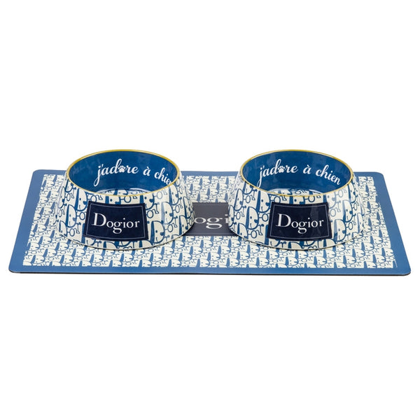 Haute Diggity Dog Haute Diggity Dog Dogior Bundle (Set of 2 Bowls & Mat)