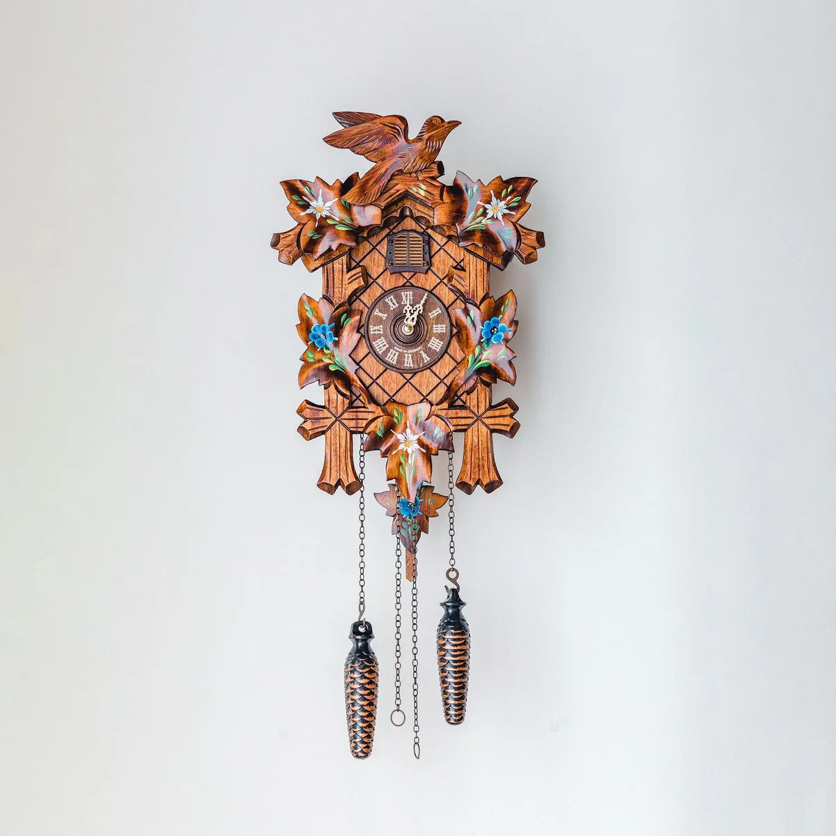 Hermle Adelheide Wooden Quartz Cuckoo Clock, 55000