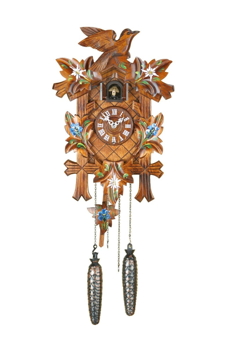 Hermle Adelheide Wooden Quartz Cuckoo Clock, 55000