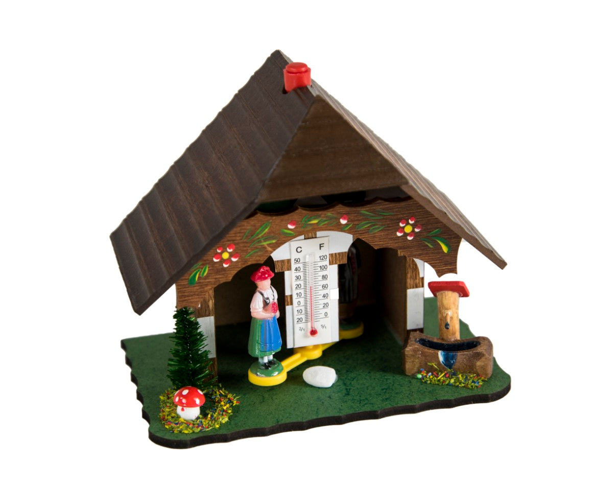 Hermle 58000 Meissen Boy & Girl Figurines Weather Station