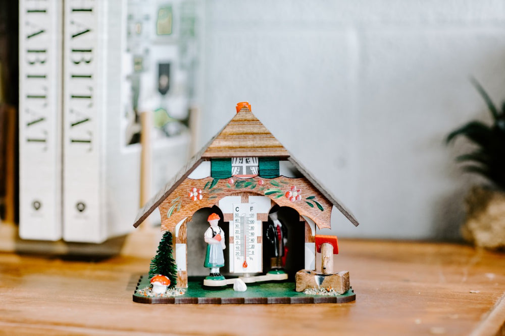 Hermle Meissen Boy & Girl Figurines Weather Station, 58000