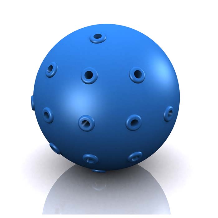 Hugs Pet Products Hydro Dog Ball Toy - Blue