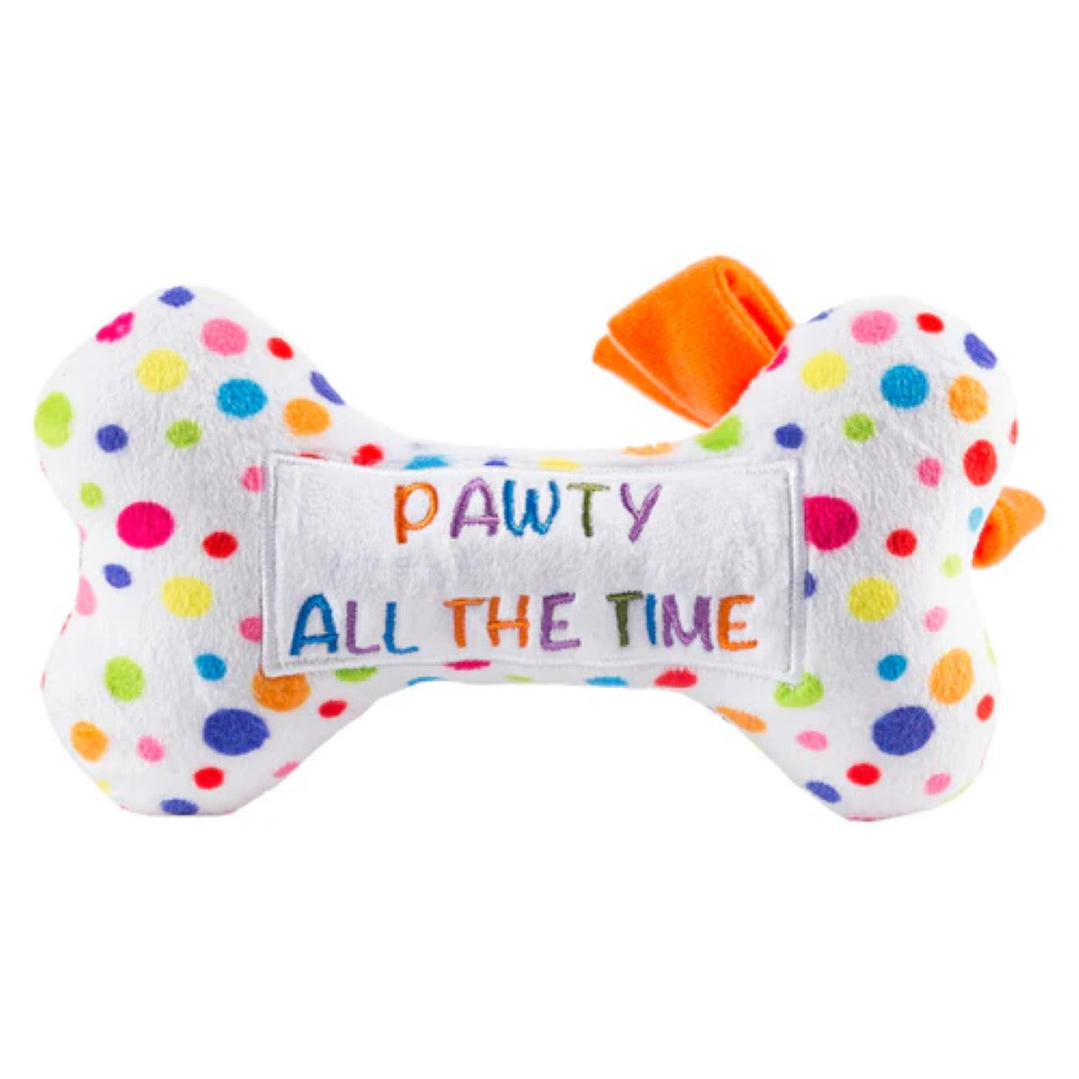 Haute Diggity Dog Happy Birthday Bone Plush Dog Toy