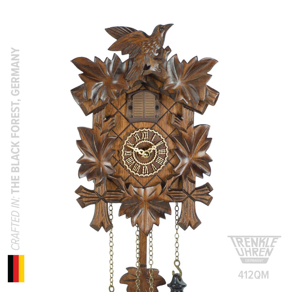Hermle Hermle Carved Leaf Quartz Cuckoo Clock, 412QM