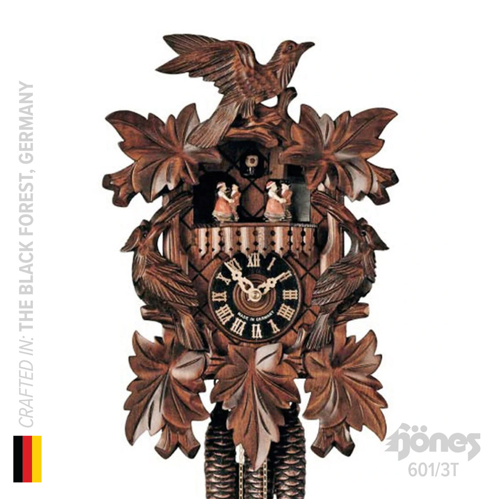 Hermle Three Bird Musical 1-Day Cuckoo Clock, 601/3T