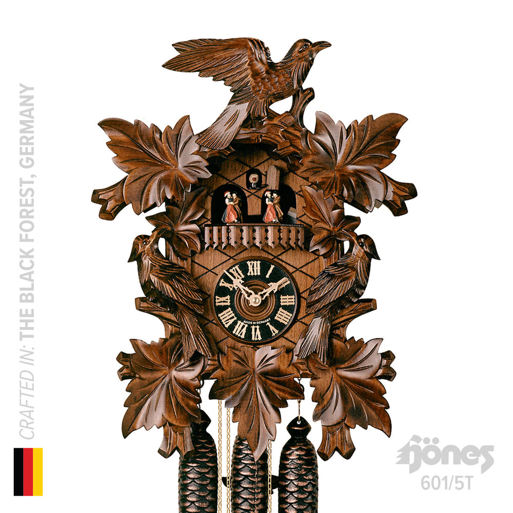 Hermle Large Bird Musical 1-Day Cuckoo Clock, 601/5T