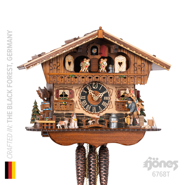 Hermle Hermle Bavarian Chalet Musical 1-Day Cuckoo Clock, 6768T