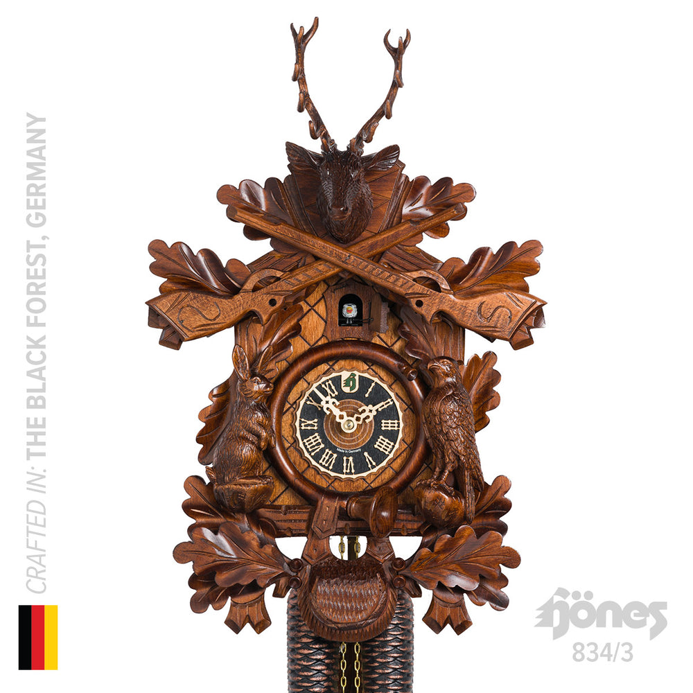 Hermle Hunter 8-Day Cuckoo Clock, 834/3