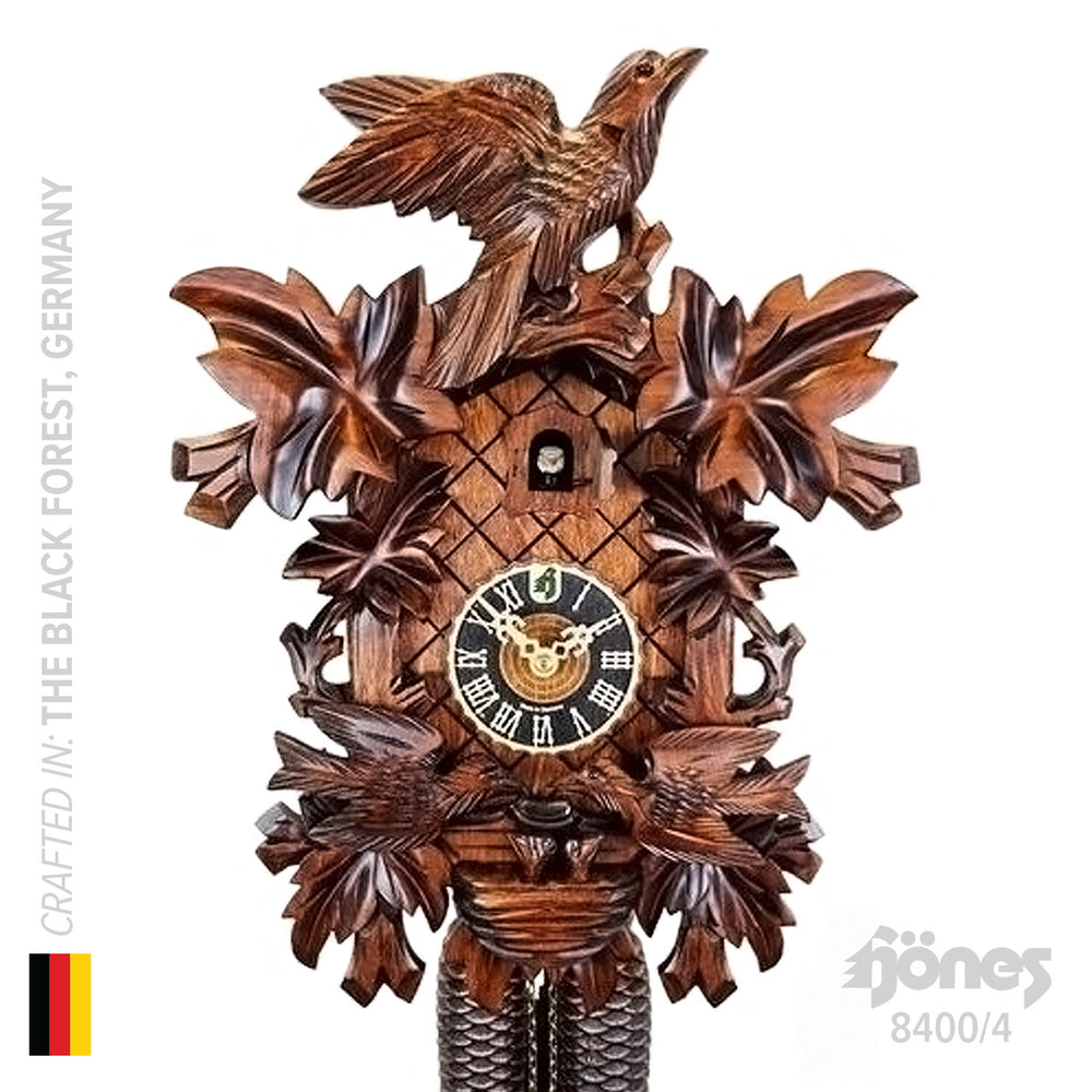 Hermle Feeding Birds 8-Day Cuckoo Clock, 8400/4