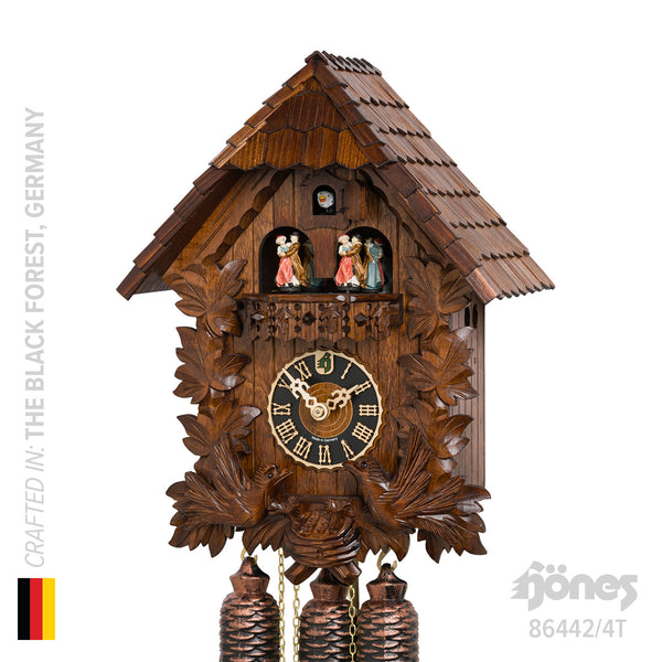 Hermle Hermle Leaf & Bird Musical Chalet 8-Day Cuckoo Clock, 86442/4T