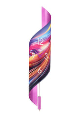 Hermle Lorna Modern Abstract Curved Steel Wall Clock (Multiple Styles Available)
