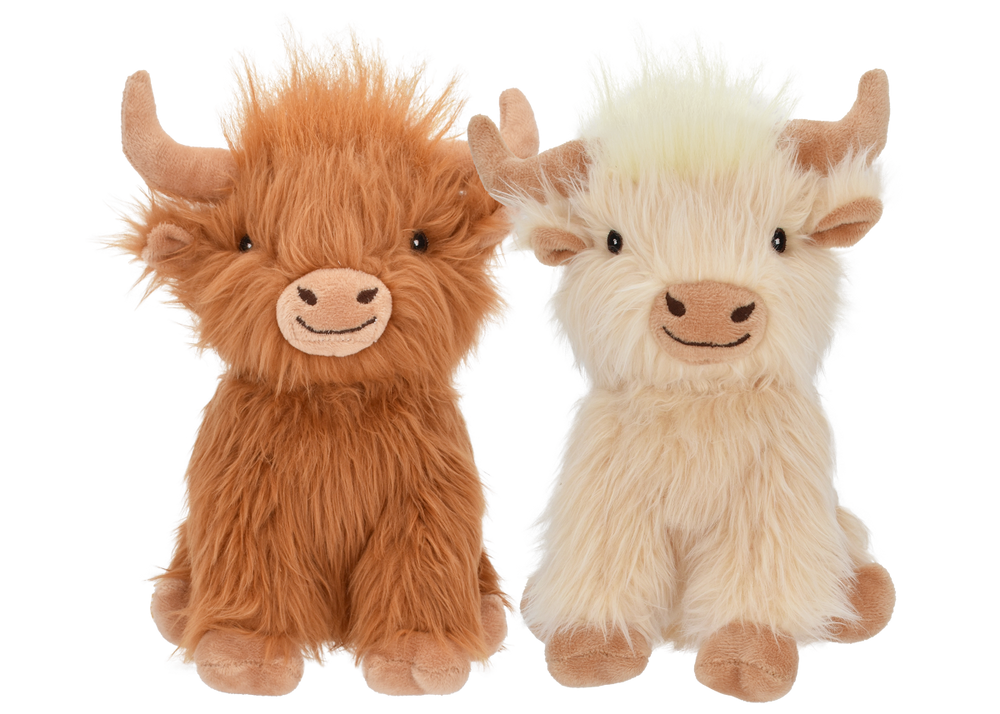 Multipet Highland Cow Plush Dog Toy (Multiple Styles Available)